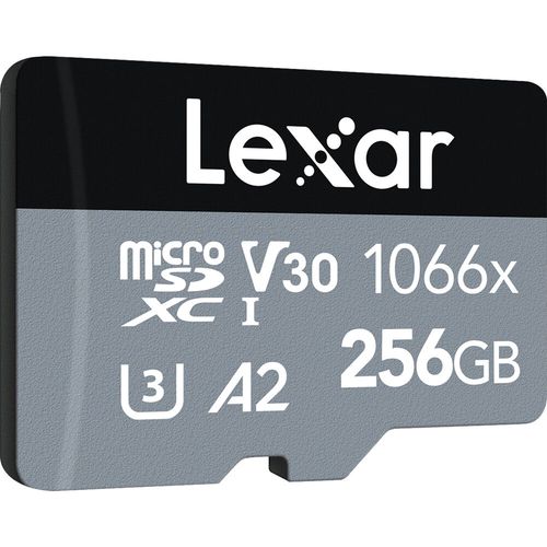 Lexar SD micro 256GB SDXC 1066x UHS-I, 160MB/s read 120MB/s write C10 A2 V30 U3 slika 2