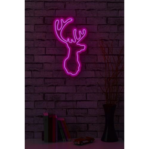 Wallity Ukrasna plastična LED rasvjeta, Deer - Pink slika 2