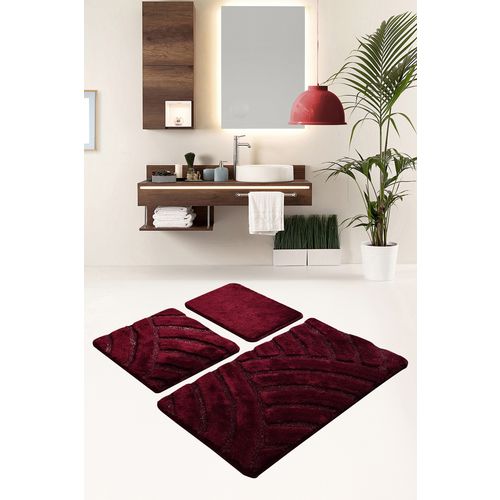 Alya - Cherry Cherry Acrylic Bathmat Set (3 Pieces) slika 1