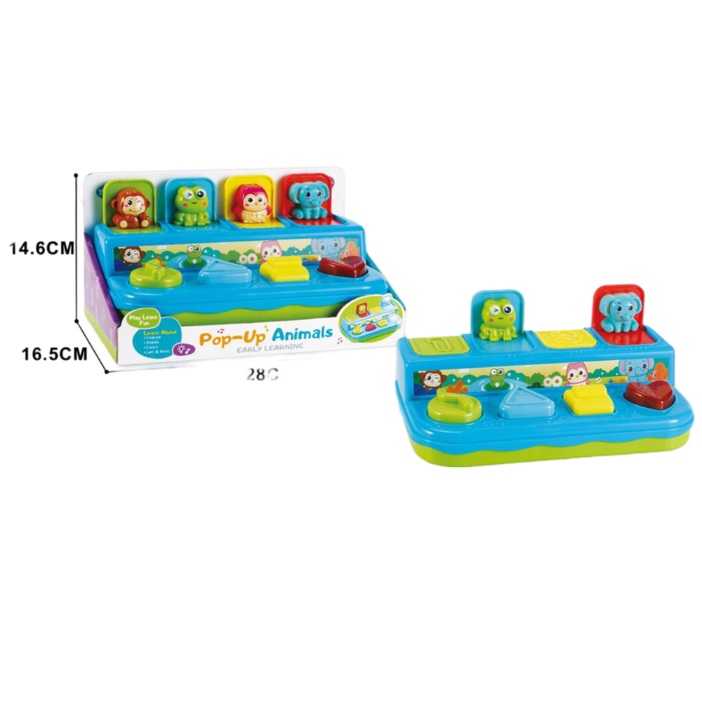 MKV633082 Didaktička igračka Pop-Up Animals 28x16,5x14,6cm slika 1