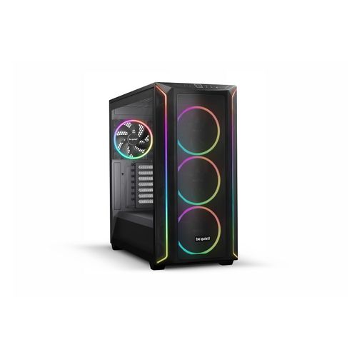 be quiet! BGW63 SHADOW BASE 800 FX Black, MB compatibility: E-ATX / ATX / M-ATX / Mini-ITX, ARGB illumination, Four pre-installed be quiet! Light Wings 3 140mm PWM fans, including space for water cooling radiators up to 420mm slika 1