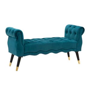 Mauro Ferretti Klupica Paris teal-zlato cm 120x40x60