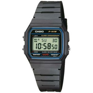 Uniseks sat Casio F-91W-1YER Crna (Ø 35 mm)