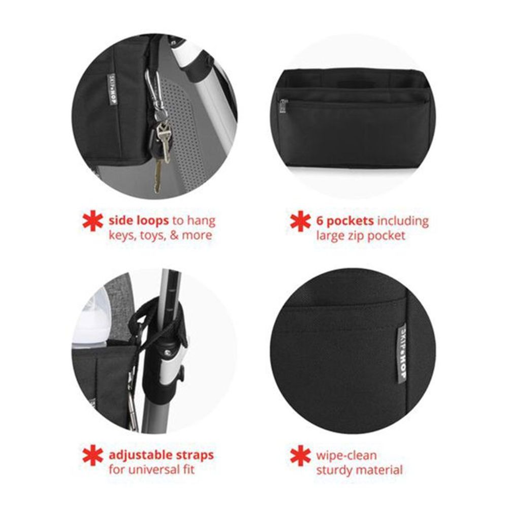Skip Hop Organizator za kolica Ultra, Crni slika 3