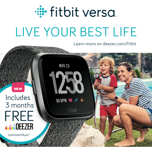 Fitbit FB505BKGY Versa pametni sat Special Edition Charcoal Woven slika 2