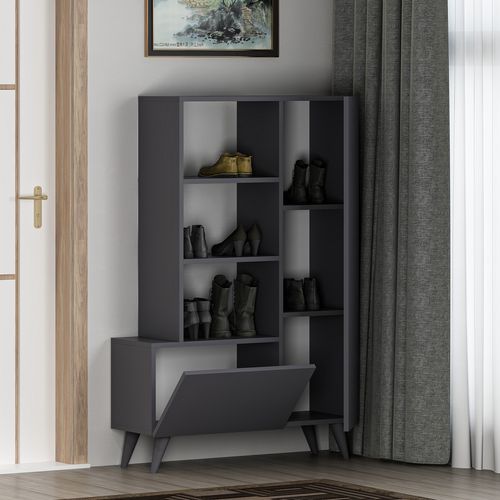 Agostina Shoes - Anthracite Anthracite Shoe Cabinet slika 2