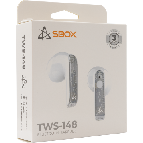 EARBUDS Slušalice + mikrofon SBOX Bluetooth EB-TWS148 Bijele slika 6