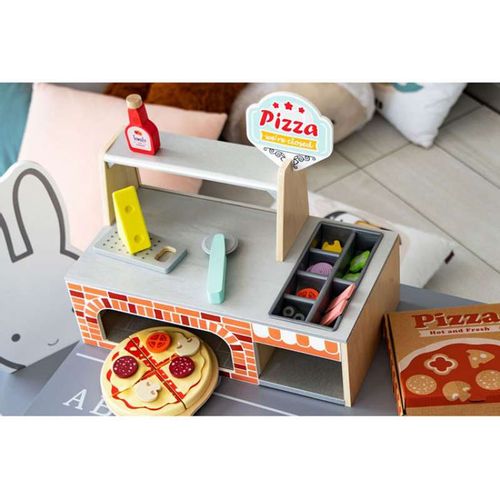 Eco Toys Drvena Pećnica Za Pizzu slika 10