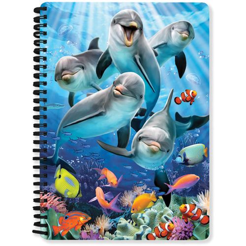 EOL Howard Robinson 3D notebook A5 80l- hr - dolphin delight slika 1