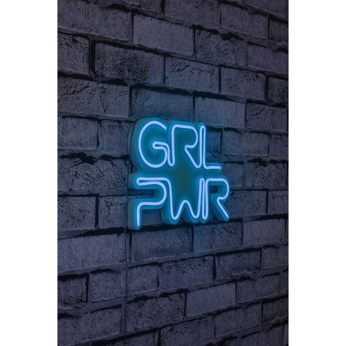 Wallity Ukrasna plastična LED rasvjeta, Girl Power - Blue slika 1