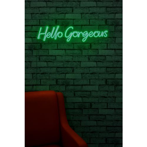 Wallity Ukrasna plastična LED rasvjeta, Hello Gorgeous - Green slika 12