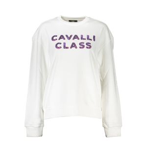CAVALLI CLASS SWEATSHIRT WITHOUT ZIP WOMAN WHITE