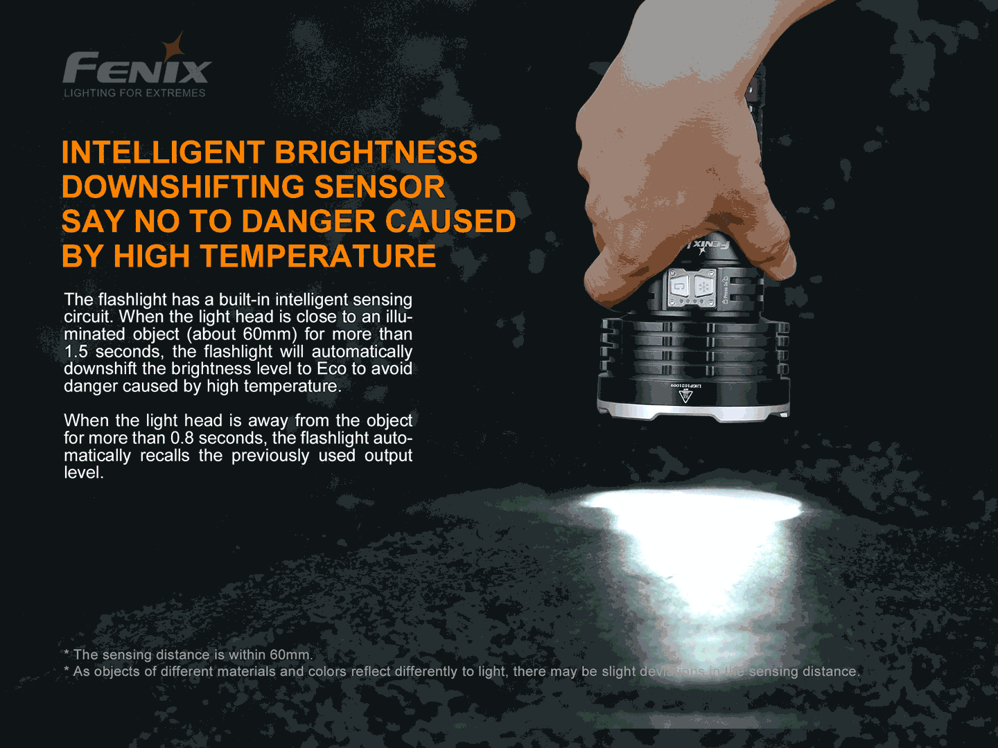 Fenix svjetiljka ručna LR50R LED crn slika 9
