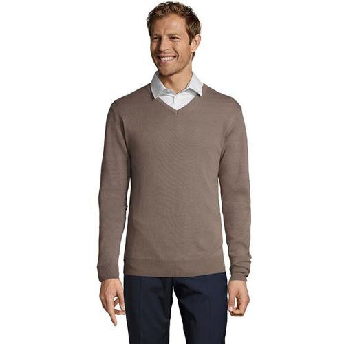GALAXY MEN muški džemper na V izrez - Siva, XL  slika 1
