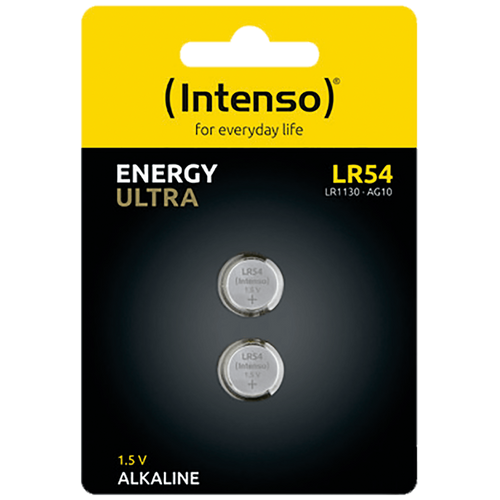 (Intenso) Baterija alkalna LR54/2, 1,5V dugmasta, blister 2 kom - LR54/2 slika 1