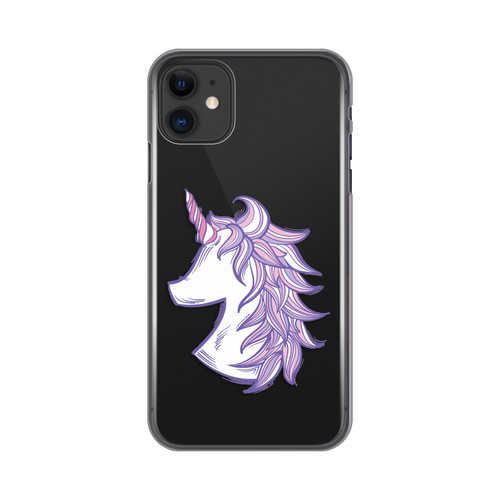 Torbica Silikonska Print Skin za iPhone 11 6.1 Purple Unicorn slika 1