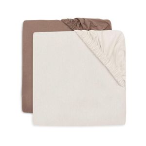 Jollein Navlaka za madrac Milky/Coffee 120×60cm, 2kom
