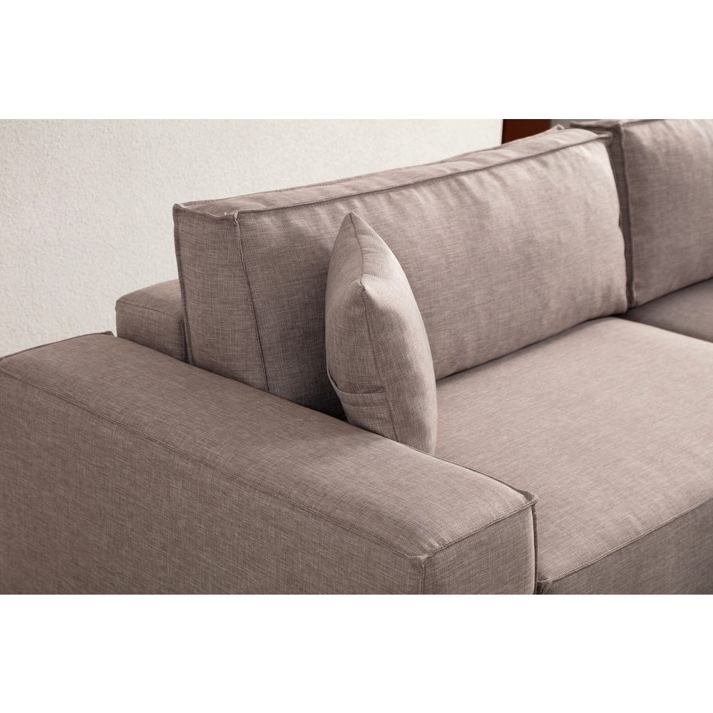 Pırlo Kutni Sofa na Razvlačenje - Smeđa slika 11