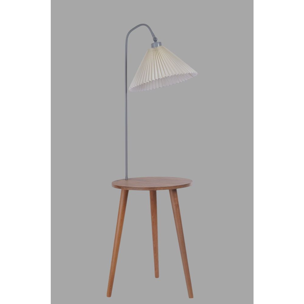 Opviq Podna lampa 760, krem, siva, bukva slika 3
