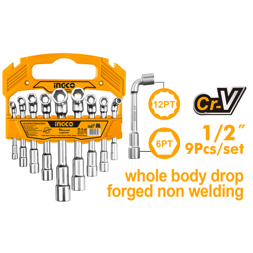 INGCO Set L-Ugaonih nasadnih ključeva LASWT0901 slika 1