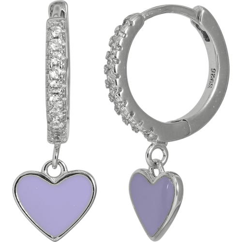 J&B Jewellery 925 Srebrne Alke 0037 - Purple slika 1