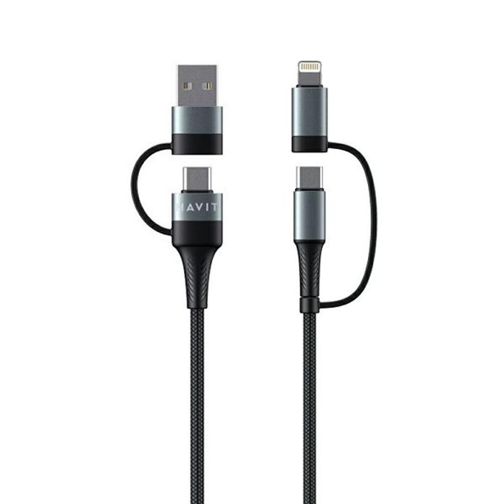 HAVIT KABEL ZA MOB.4U1 (USB,Type C,iPhone Lightning combo) CB6244 slika 1