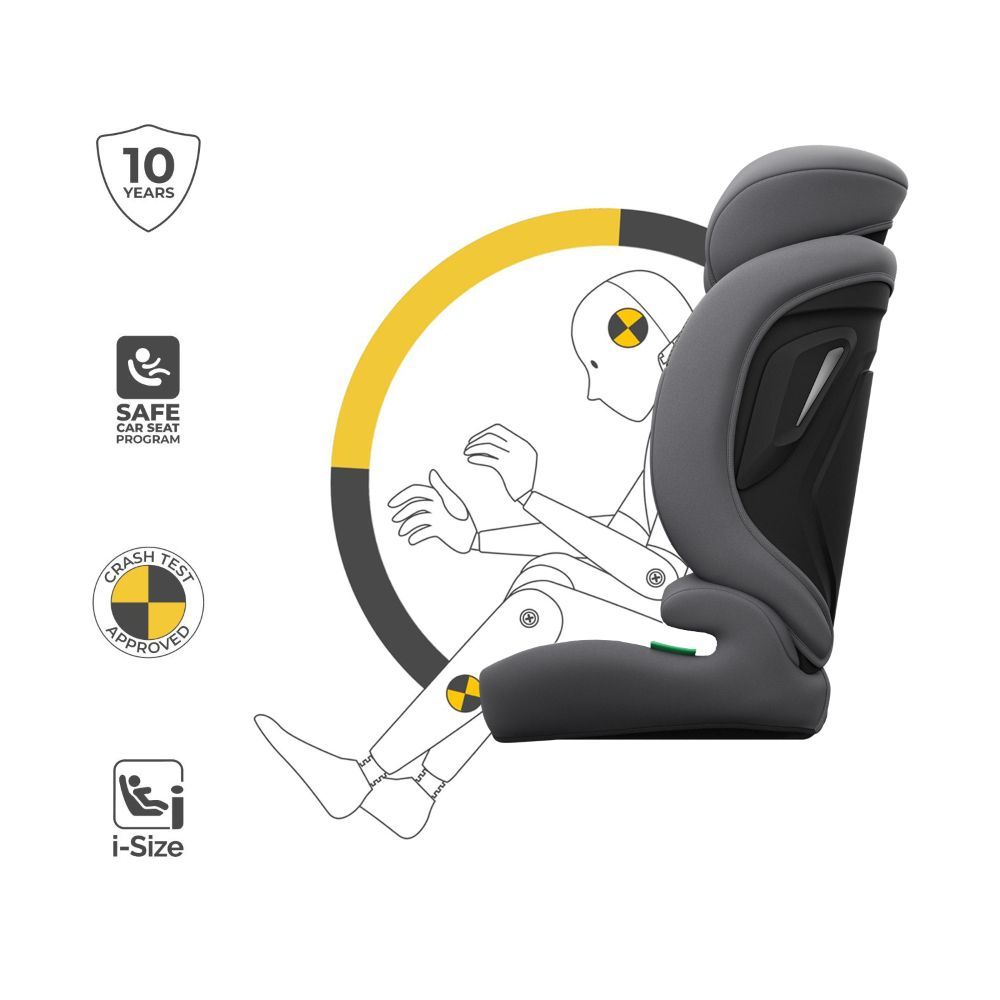 Kinderkraft autosjedalica Comfort Up 2 plus i-Size 9-36 kg (76-150 cm) bez Isofix-a, Grey slika 20