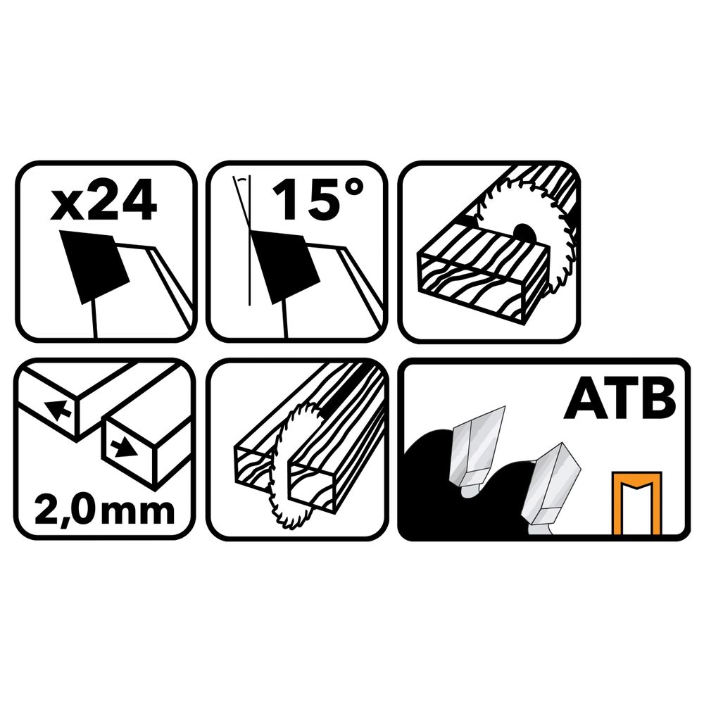 Karbidna lista pile za drvo 125x22.2 24z TDD-125x22.2x24Z slika 3