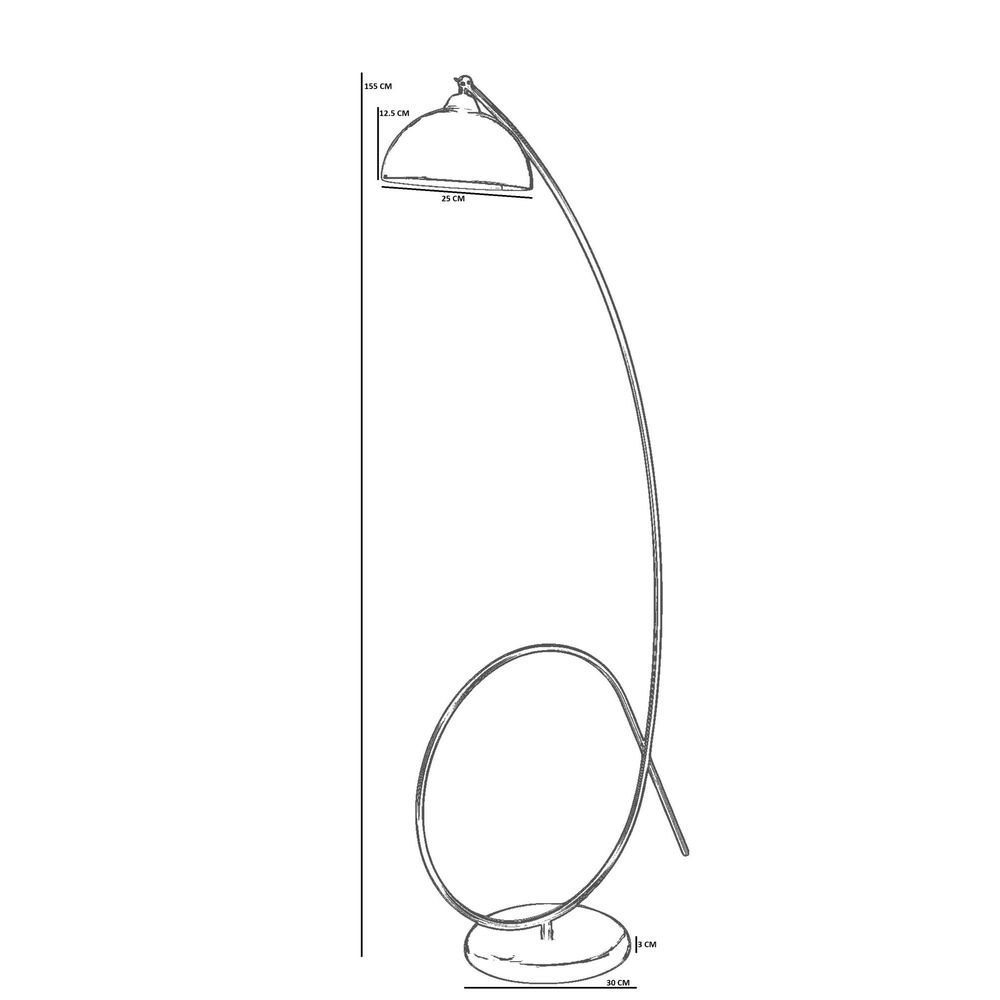 Opviq Podna lampa 347, Bijela slika 4