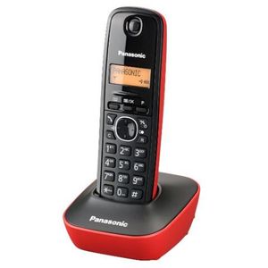 PANASONIC bežični telefon KX-TG1611FXR - crveni