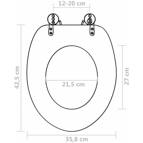 Sjedalo za WC školjku MDF jednostavni dizajn slika 49