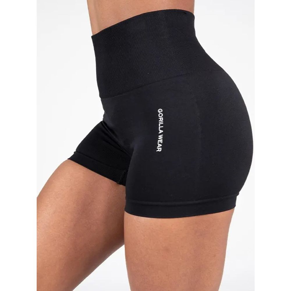 Gorilla Wear QUINCY Bešavni šorc, Crni slika 5