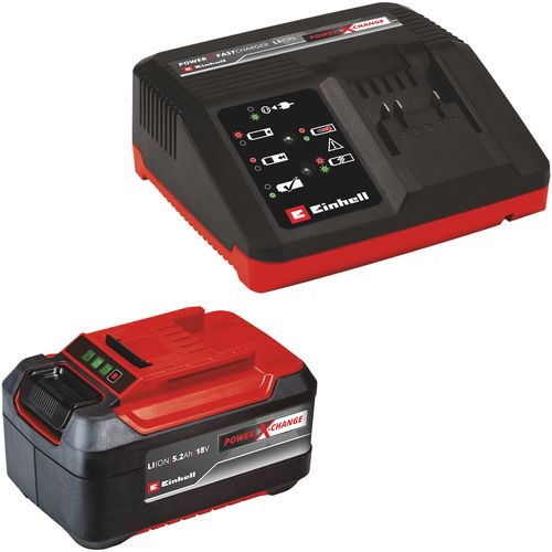 Einhell Komplet punjač i baterija Power X-Change 18V 5,2Ah & 4A Charger Starter-Kit slika 1