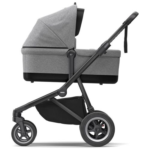 Thule Sleek + Bassinet Grey Mel on Black slika 2