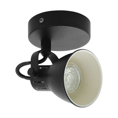 Eglo Seras 2 reflektor/1, led, gu10, 1x3,3w, 240lm, crna/čelik  slika 1