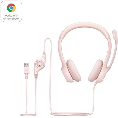 Logitech H390 ClearChat Comfort USB Headset Rose slika 3