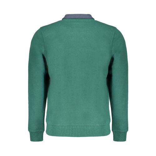 GIAN MARCO VENTURI MEN'S GREEN ZIP SWEATSHIRT slika 2