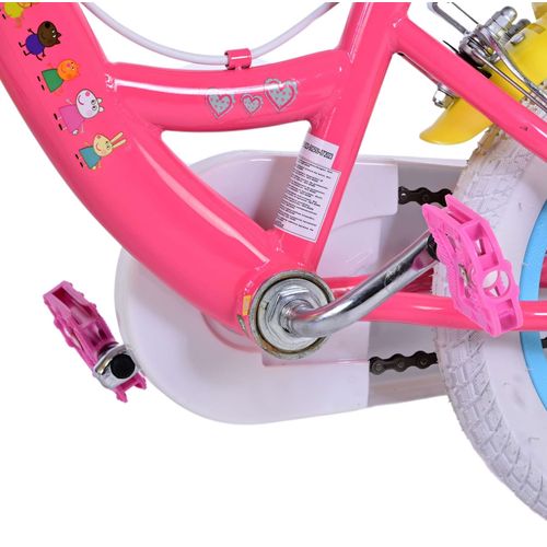 Peppa Pig dječji bicikl 12 inča rozi s dvije ručne kočnice slika 10