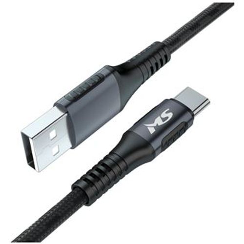CABLE MS M-AC3100B, USB-A 2.0 -> USB-C 5A, 1m, black slika 1