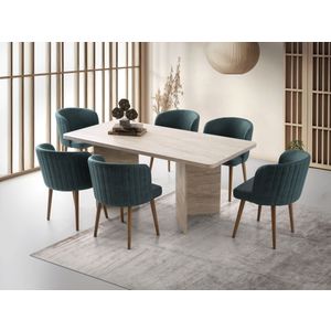 Trpezarijski sto Loft 2931 u bojama: travertin