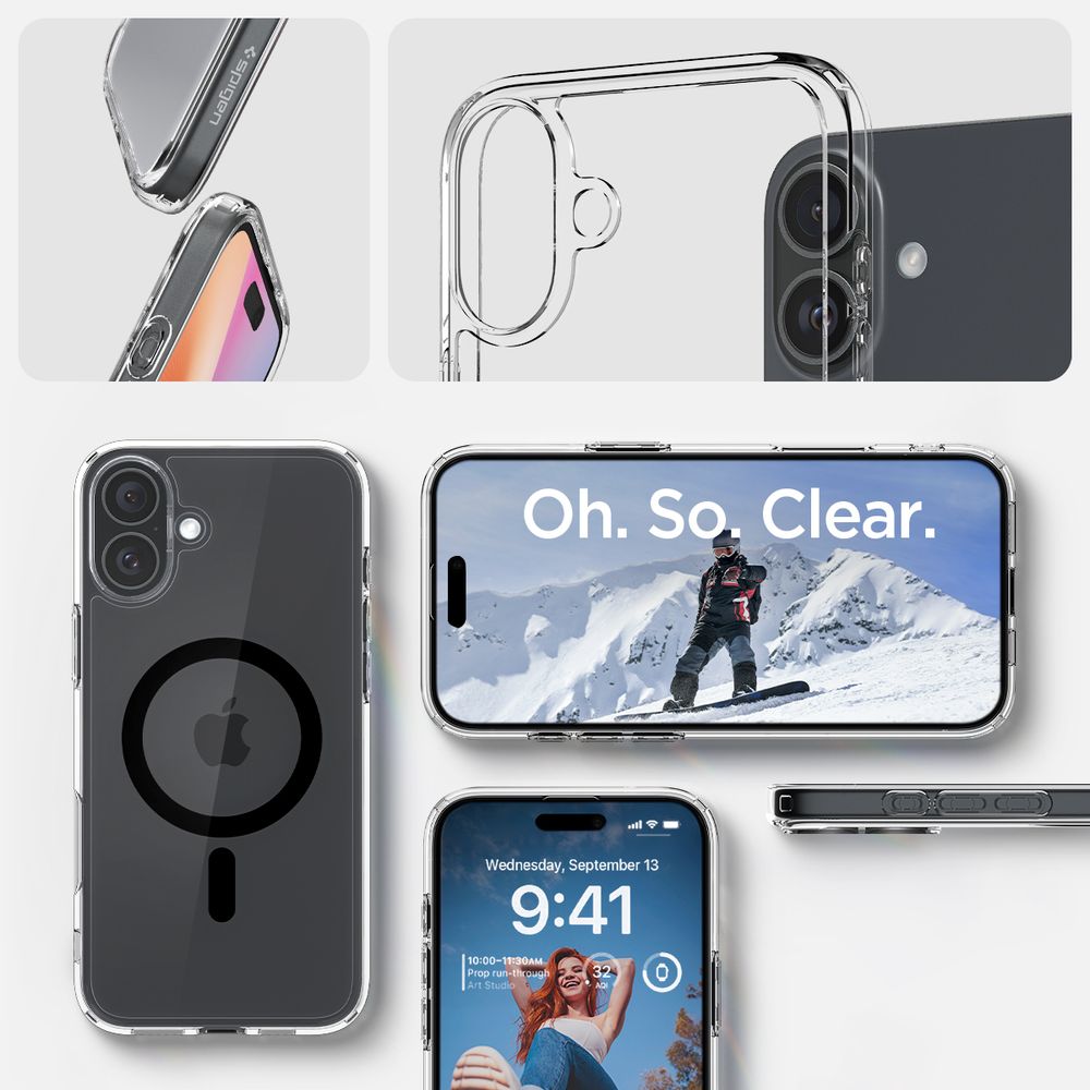 Spigen Ultra Hybrid MagSafe, black - iPhone 16 slika 11