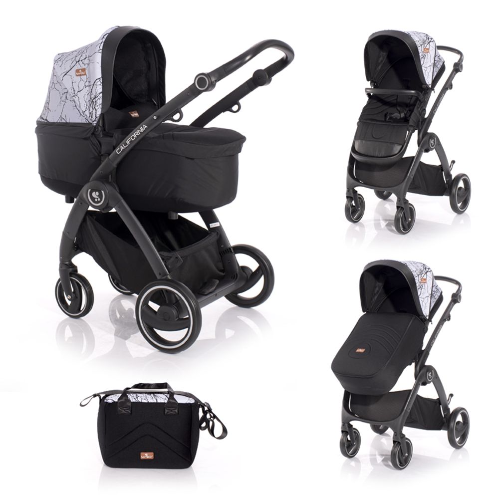 Lorelli Kolica za bebe California, Grey Marble slika 1