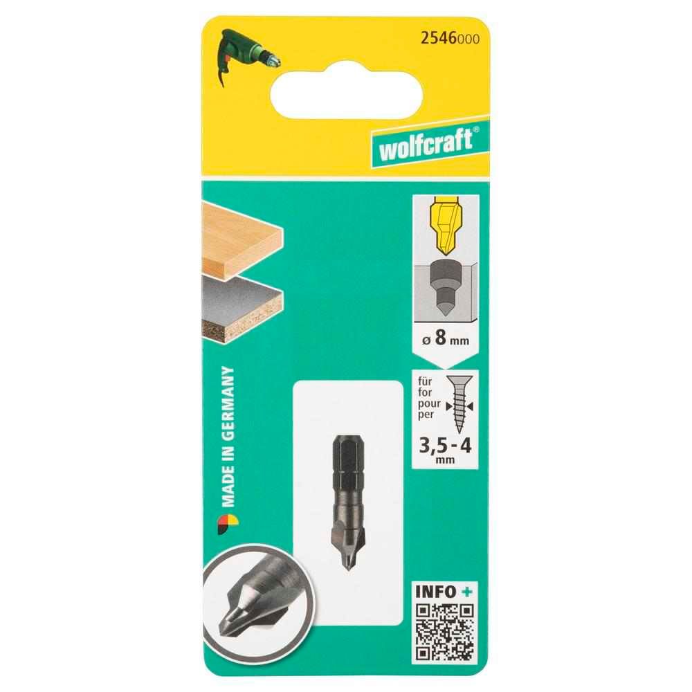 Wolfcraft Upuštač Za Drvo fi 3 - 8 mm Prihvat 1/4" - 2546000 slika 3