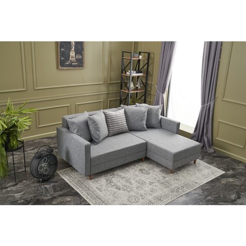 Aydam Right - Grey Grey Corner Sofa-Bed slika 2