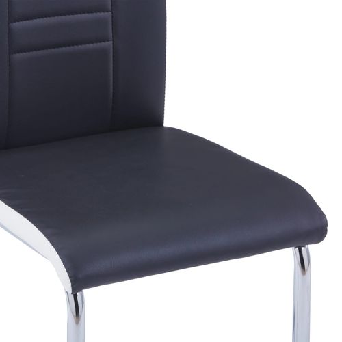 Konzolne blagovaonske stolice od umjetne kože 6 kom crne slika 6