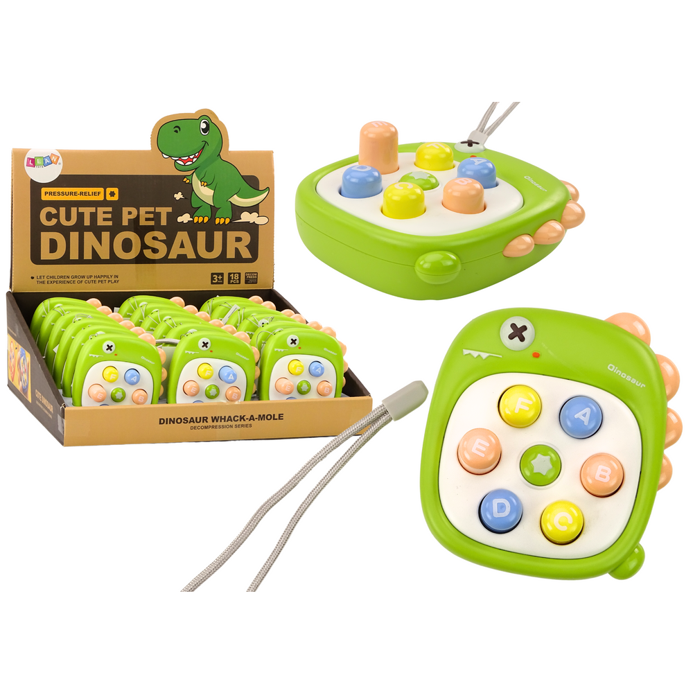 Arkadna igra pogodi gumb dinosaur zeleni slika 1