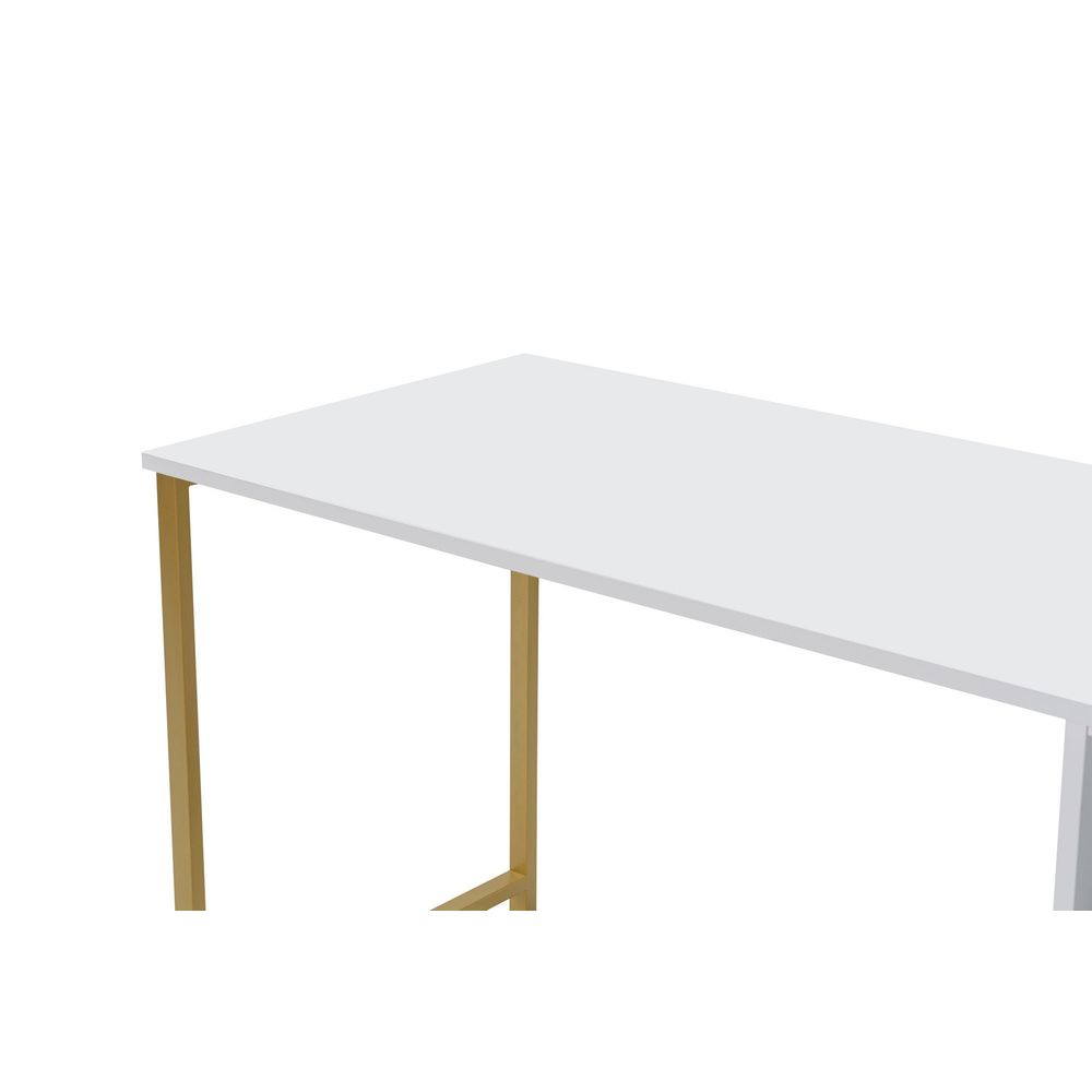 Twin Study Desk - Bijela i Zlatna slika 7