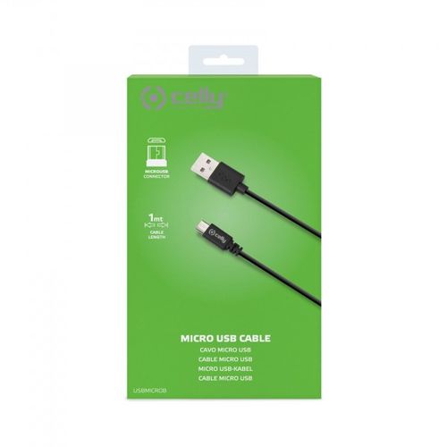 CELLY Micro USB kabl u CRNOJ boji slika 2