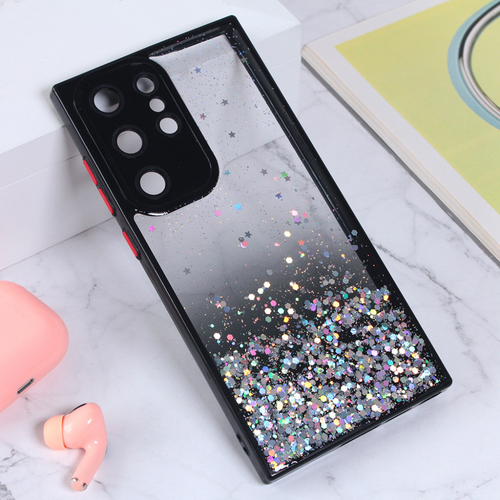 Maska Frame Glitter za Samsung S918B Galaxy S23 Ultra crna slika 1