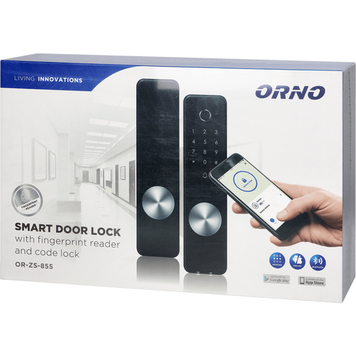 Orno Pametna brava, fingerprint, Bluetooth + PIN, IP44 - OR-ZS-855 slika 2